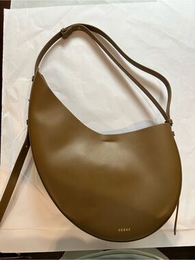 Soeur wino smooth leather bag with removable clutch